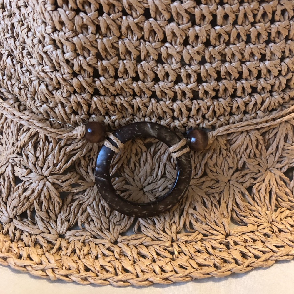 Stylish Tan Woven Paper Straw Hat - Picture 2 of 5